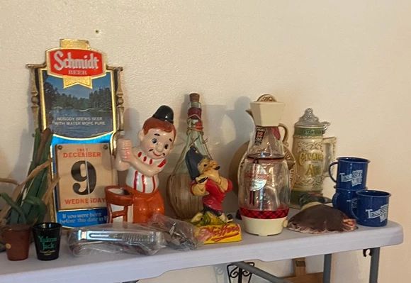 Vintage bar items