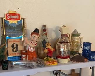 Vintage bar items
