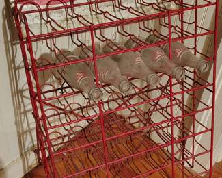 Amazing vintage Coca-Cola bottle stand.