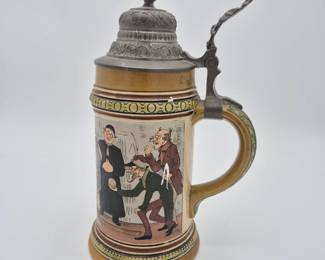 Lot 95 Hauber Reuther Beer Stein