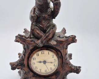 Lot 90 Black Forest Bear Clock