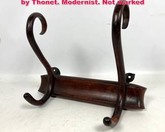 Lot 100 Vintage Wood Bentwood Coat rack by Thonet. Modernist. Not marked