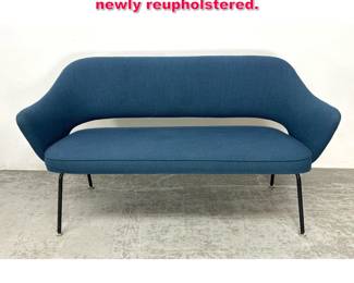 Lot 276 Knoll International Sofa Bench, newly reupholstered.
