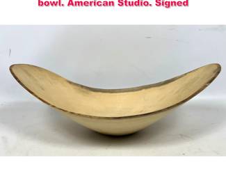 Lot 171 Frederick Williamson Holly wood bowl. American Studio. Signed 