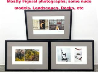 Lot 466 Framed SAM HASKINS Photographs. Mostly Figural photographs some nude models. Landscapes, Docks, etc