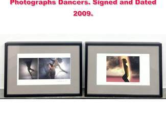 Lot 472 2pcs SAM HASKINS Color Photographs Dancers. Signed and Dated 2009. 