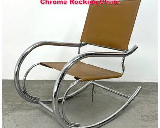 Lot 225 Mies Van Der Rohe Style Bauhaus Chrome Rocking Chair. 