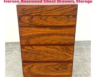 Lot 193 Danish Modern Denmark Arne Wahl Iversen Rosewood Chest Drawers Storage