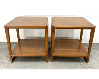 Lot 475 Pair Art Deco Style Side Tables. 