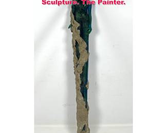 Lot 64 Nancy Langston 94 Glass Wall Sculpture. The Painter. 
