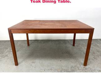 Lot 144 Danish Modern Vejle Stole Denmark Teak Dining Table. 