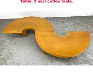 Lot 101 Harvey Probber Nuclear Coffee Table. 2 part coffee table.