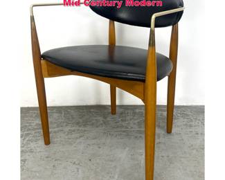 Lot 120 Dan Johnson Viscount Arm Chair. Mid Century Modern 