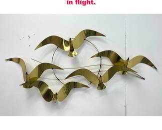 Lot 155 C Jere 1984 Wall Sculpture. Birds in flight. 