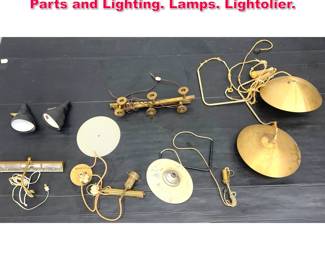Lot 559 Mixed Mid Century Modern Lighting Parts and Lighting. Lamps. Lightolier.