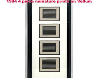 Lot 309 DONALD JUDD The Last Editions 1994 4 piece miniature prints on Vellum