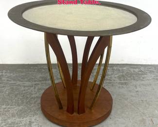 Lot 272 Mid Century Modern Tray Top Drink Stand Table. 