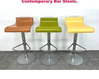 Lot 555 3pcs Contemporary Bar Stools. 3pcs Contemporary Bar Stools. 
