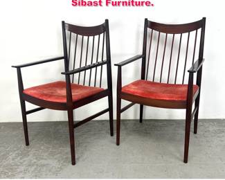 Lot 331 Pair Arne Vodder High Back Chairs. Sibast Furniture. 