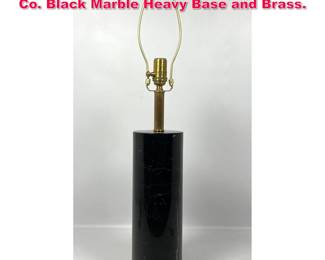 Lot 325 AERIN Design for Visual Comfort and Co. Black Marble Heavy Base and Brass.