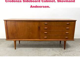 Lot 210 Danish Modern MM Moreddi Teak Credenza Sideboard Cabinet. Skovmand Andeersen. 