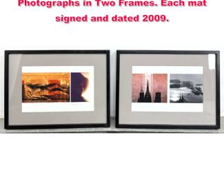 Lot 534 2pc SAM HASKINS Color Photographs in Two Frames. Each mat signed and dated 2009.