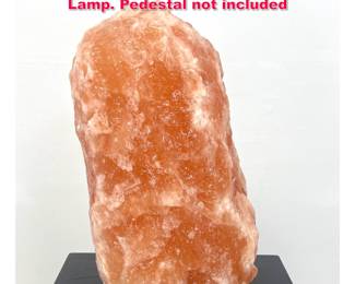 Lot 397 25 Tall Himalayan Pink Salt Crystal Lamp. Pedestal not included 