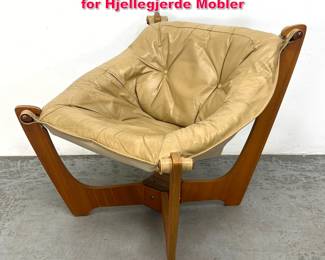 Lot 123 Luna Lounge Chair by Odd Knutsen for Hjellegjerde Mobler