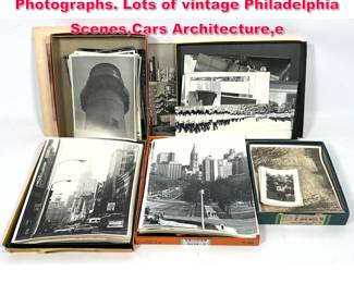 Lot 571 Large lot Oscar Goldman Vintage Photographs. Lots of vintage Philadelphia Scenes,Cars Architecture,e