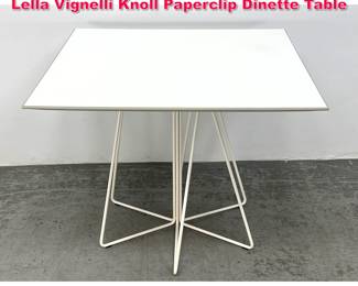 Lot 139 Mid Century Modern Massimo and Lella Vignelli Knoll Paperclip Dinette Table