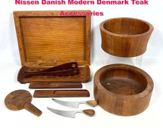 Lot 598 10pcs Dansk Jens Quistgaard And Nissen Danish Modern Denmark Teak Accessories