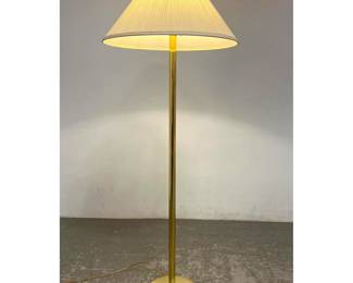 Lot 557 High Polished Brass Floor Lamp.