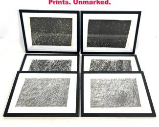 Lot 389 6pc Bob Law offset lithograph Prints. Unmarked. 
