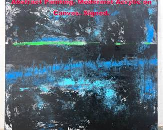 Lot 352 DENNIS SAKELSON Original Abstract Painting. Modernist Acrylic on Canvas. Signed. 