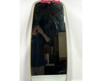 Lot 179 Decorative Wall Mirror with Ring Top. 