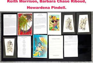 Lot 393 Forty Square Print Art Portfolio. Keith Morrison, Barbara Chase Riboud, Howardena Pindell.