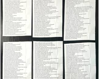 Lot 392 Set 6 Jenny Holzer truisms posters