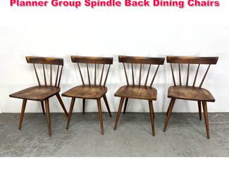 Lot 489 Set 4 Mid Century Paul McCobb Planner Group Spindle Back Dining Chairs