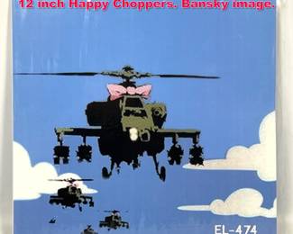Lot 345 Dirty Funker Flat Beat Promotional 12 inch Happy Choppers. Bansky image. 