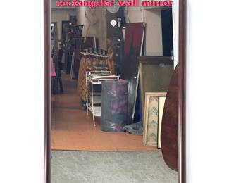Lot 327 Vejle Stole Style Rosewood rectangular wall mirror