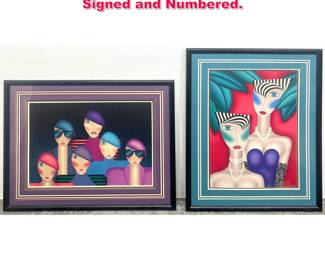 Lot 375 2pcs Robin Morris Lithograph Prints. Signed and Numbered.