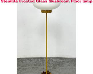 Lot 145 Mid Century Modern Laurel or Stemlite Frosted Glass Mushroom Floor lamp
