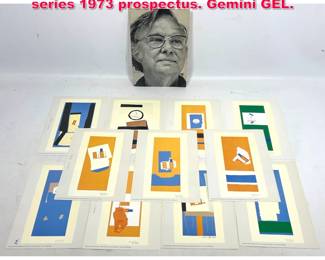 Lot 343 Robert Motherwell summer light series 1973 prospectus. Gemini GEL. 
