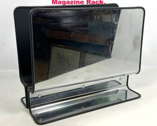 Lot 300 Mirror Polished Chrome Modernist Magazine Rack. 