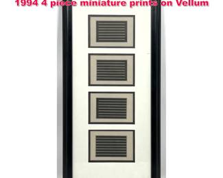 Lot 307 DONALD JUDD The Last Editions 1994 4 piece miniature prints on Vellum