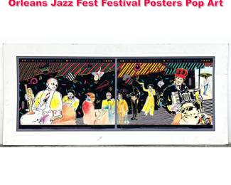 Lot 349 Vintage Peter Max 1994 25th New Orleans Jazz Fest Festival Posters Pop Art