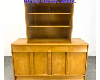 Lot 1038 Heywood Wakefield Buffet China Display Cabinet. Wheat. 