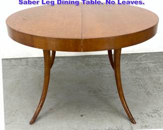Lot 937 Th Robsjohn Gibbings for Widdicomb Saber Leg Dining Table. No Leaves. 