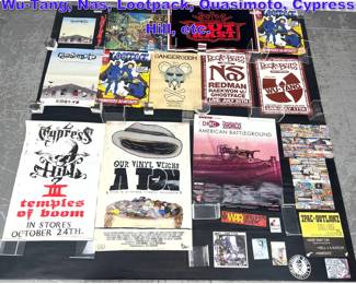 Lot 991 Large Lot Music Posters. 2pac, War, WuTang, Nas, Lootpack, Quasimoto, Cypress Hill, etc. 