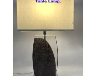Lot 616 Mixed Media Decorator Modernist Table Lamp. 